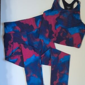 Kids Colorful Tie-Dye Leggings Set